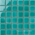 Tuile de mosaïque de porcelaine vert